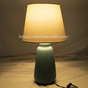 Luxury White Ceramic <b>Table</b> Lamp, Perfect for Home Decor, Dining & Restaurants From Viettimecraft Wholesale - Product Image 2