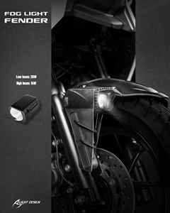 Kit de feux antibrouillard avant AJLIGHT DESIGN Taiwan, projecteur LED 15W/28W à double lentille, faisceau haut/bas, auxiliaire personnalisé - Product Image 3