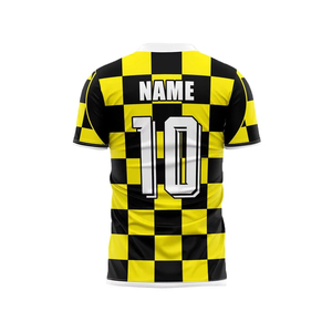 Maillot de football personnalisé par sublimation avec logo sur mesure, option grandes tailles, manches courtes, maillots unisexes, service OEM - Product Image 4
