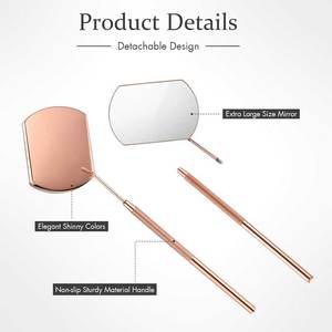 Espejo de pestañas de acero inoxidable de primera calidad para inspección de extensiones de pestañas, herramienta de belleza para maquillaje de pestañas postizas, espejo de pestañas cómodo - Product Image 6