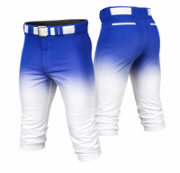 Pantalons de baseball personnalisés imprimés pour hommes et jeunes, pantalons de performance sublimés, pantalons de softball d'équipe, antibactériens, 100% polyester
