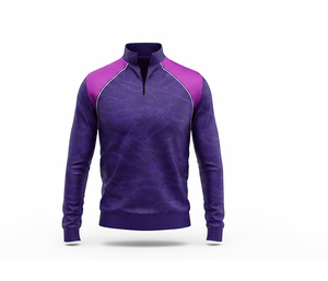 Soft Polyester Quarter Zip <b>Jacket</b> Manufacturer <b>Men</b> Women Youth Sportswear Quick Dry Team <b>Pullover</b> - Product Image 2