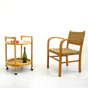 Rattan food carts mini & large sizes supply hand-woven <b>serving</b> cart bar <b>trolley</b> party accessories - Product Image 2