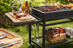 Parrilla de Gas Comercial Metal Drake con Estructura de Acero Inoxidable, Ruedas Bloqueables, Estante de Almacenamiento, Capacidad de 11-20L, Estación de Cocina para Exteriores - Product Image 4