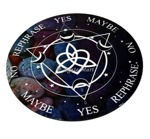 Compre ahora Productos genuinos de Reiki Tablero de péndulo MDF Radiestesia solar con tablero de péndulo de radiestesia monofásica para adivinación - Product Image 6