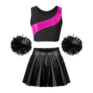 ชุดเชียร์ลีดเดอร์สำหรับผู้ใหญ่แบบยูนิเซ็กซ์ที่ดีที่สุดสำหรับงานปาร์ตี้คอสเพลย์ฮาโลวีน พร้อมพู่เชียร์ ทำจากโพลีเอสเตอร์ 100% แห้งเร็ว - Product Image 3