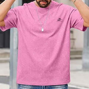 Camiseta Holgada para Hombre Hecha en Fábrica, de Alta Calidad, Talla Personalizada, Último Diseño, Camiseta Extra Grande para Hombre - Product Image 3