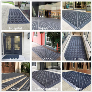 Popular Eva Door Entrance Floor <b>Mat</b> Brush Anti Slip Three in One Interlocking Modular Tiles <b>Mat</b> - Product Image 5