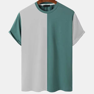 T-shirts pour hommes de qualité supérieure, couleur unie, sur mesure, nouveau style, t-shirts en coton pour hommes de bonne qualité, respirants - Product Image 1