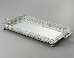 Plateau de service en cristal exclusif, idéal pour offrir en cadeau aux amateurs de décoration intérieure et pour les célébrations d'occasions spéciales - Product Image 6