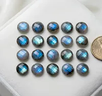 Pierre précieuse naturelle de labradorite de haute qualité, multicolore, à facettes, pierre brute pour les créateurs de bijoux, fabrication de bijoux en gros