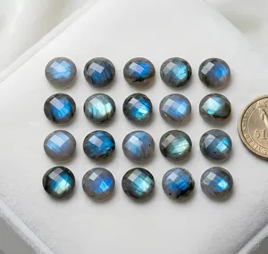 Pierre précieuse naturelle de labradorite de haute qualité, multicolore, à facettes, pierre brute pour les créateurs de bijoux, fabrication de bijoux en gros - Product Image 4