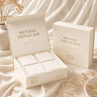 Boîte cadeau en carton rigide magnétique en papier kraft avec laminage mat et doublure en éponge, emballage écologique réutilisable pour le savon