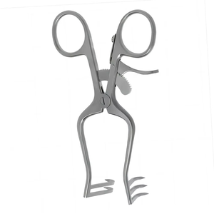 Rétracteur Weitlaner Premium en acier inoxydable de qualité chirurgicale, à pointes aiguisées et émoussées, auto-serrant pour la gestion des plaies - Product Image 5