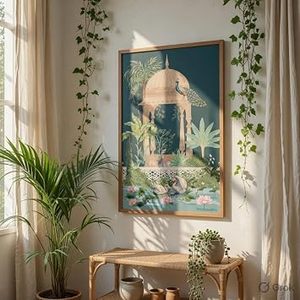 Cadre photo en bois rectangulaire vertical, impression UV, fait main, design moderne vintage, décoration artistique pour table - Product Image 2
