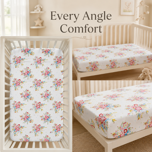 Organic Baby Fitted Crib Sheet | Custom Unisex <b>Nursery</b> Bedding Soft Cotton Mattress Cover OEM Wholesale Best Price Bulk Supply - Product Image 4