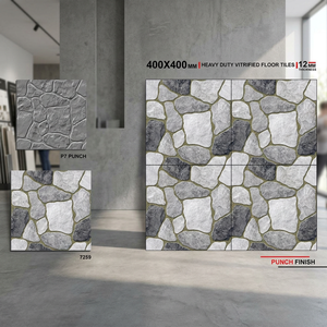 400x400mm Porcelaine Antidérapante Heavy Duty Parking Rustique Céramique 40x40cm Numérique Antidérapant 16x16 Carreaux de sol Vitrifiés Vitrifiés - Product Image 4