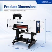 Nueva Impresora UV DTF de 650 mm con Cabezales de Impresión Epson I3200-U1, Tinta UV para Impresión de Etiquetas de Cristal y Película AB
