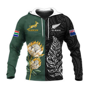 Sweat à capuche de rugby Springboks All Blacks pour homme, service OEM, respirant, écologique, coupe classique, décontracté, uni, hiver - Product Image 5