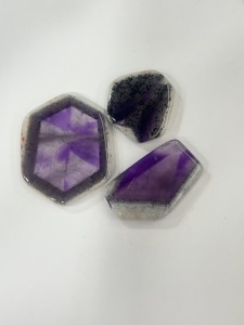 Lot de 10 cabochons en améthyste étoilée naturelle, 108g, vente en gros, fournisseur de pierres précieuses en vrac pour les acheteurs chinois - Product Image 5
