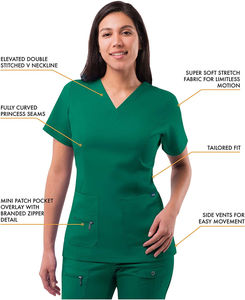Tenues médicales confortables et réutilisables OEM, nouveau style, en coton, unisexe, pour hôpital, uniforme d'infirmière - Product Image 5