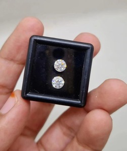 Moissanita blanca de 6*4 mm, corte redondo, hecha a mano para joyería y otros artículos. - Product Image 2