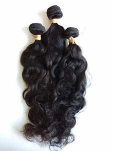 100% Virgin Raw Indian Hair Cuticles Intact <b>With</b> <b>Water</b> & Body Waves Thick Bottom No Falling-All Styles Included - Product Image 4