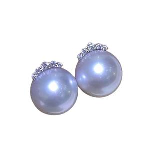 Boucles d'oreilles en argent sterling 925 de la série M Home Simplified, perles d'Akoya d'eau douce de qualité supérieure, sans défaut, 8-9 mm, avec boîte cadeau - Product Image 5