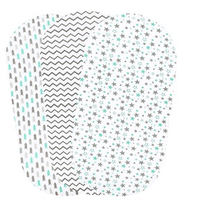 100% Jersey Knit Cotton Fitted Crib Sheets Breathable and <b>Soft</b> Waterproof Bassinet Sheets <b>Super</b> Absorbent Newborn Baby <b>Bedding</b> - Product Image 2