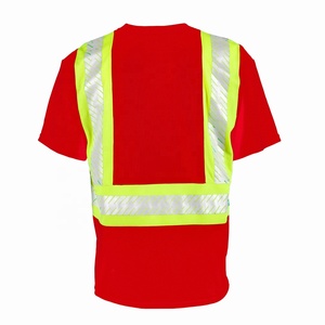 Camiseta de Seguridad de Alta Visibilidad, Reflectante, Ropa de Trabajo, Poliéster, para Construcción de Carreteras y Patrullaje 2026 - Product Image 2