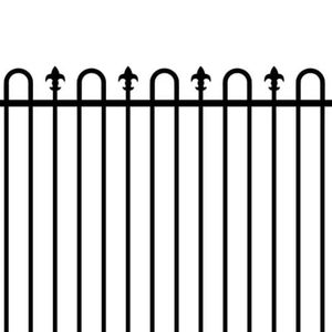 Valla Arqueada Decorativa Galvanizada de Alta Calidad para Piscina, Valla de Seguridad para Jardín y Piscina con Panel Superior en Forma de Lanza - Product Image 2