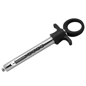 Jeringa dental autoaspirante con cánula de seguridad manual de acero inoxidable, mango ergonómico, certificación CE Clase I, fabricada en Pakistán - Product Image 1