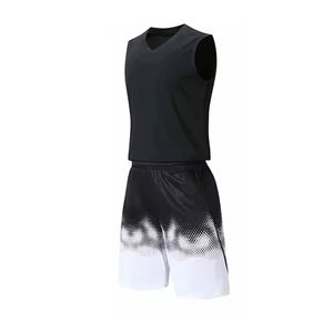 Tenues de sport de basketball sans manches pour hommes, 100 % personnalisées, à séchage rapide, respirantes, ensembles uniformes sur mesure OEM - Product Image 2