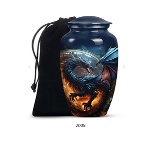 โกศบรรจุอัฐิรูปมังกรสำหรับผู้ใหญ่ชายและหญิง โกศตกแต่งสำหรับงานศพ โกศอนุสรณ์สำหรับบรรจุอัฐิมนุษย์ โกศสำหรับคุณแม่และคุณพ่อ สำหรับบรรจุเถ้ากระดูกมนุษย์ - Product Image 6