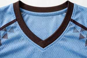 Set Jersey dan Celana Pendek Basket Unisex Pada Prime Biru Muda Hitam Cetak Digital Bahan Polyester Bernapas Ukuran Dewasa L Jahitan Tanpa Sambungan - Product Image 6