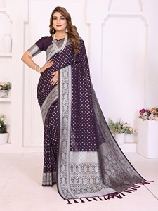 Premium Modern Georgette Silk <b>Saree</b> <b>for</b> <b>Women</b>-Party Diwali & Wedding Occasions Floor-Length - Product Image 5
