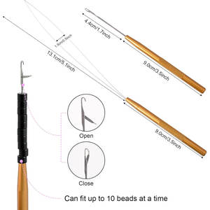 Kit d'outils pour extensions de cheveux, pinces métalliques professionnelles pour l'installation et le retrait, couleur or, qualité supérieure pour salon - Product Image 4