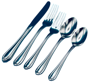 Stainless Steel Modern Luxury Silver Durable <b>Reusable</b> Mirror Polish <b>Cutlery</b> <b>Set</b> Handles for Wedding Decoration Flatware - Product Image 5