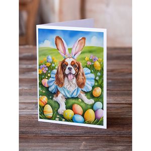 Cavalier Spaniel <b>Easter</b> <b>Egg</b> <b>Hunt</b> Whimsical A7 Greeting Cards Pack of 8 Blank Note Cards with Envelopes 5x7 Size - Product Image 2