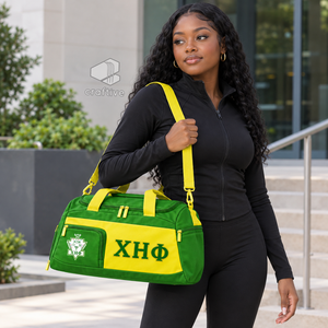 Chi Eta Phi Sorority Women's Cordura <b>Duffel</b> Weekender <b>Bag</b> With Shoe Compartment <b>Travel</b> Sports Zippered Carryall <b>Bag</b> - Product Image 6