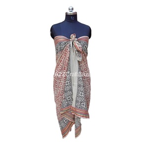 <b>Indian</b> Digital Print Soft Cotton Argyle Ethnic Scarves <b>Shawls</b> Assorted All Season Bikini Beach Sarongs Breathable Fashionable - Product Image 1