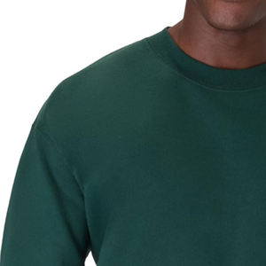 Sweat-shirt d'hiver pour hommes, vente en gros, OEM, ODM, personnalisé, écologique, col rond, coupe-vent, 100% coton, 280g, couleur unie - Product Image 3