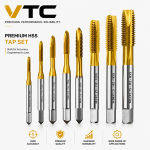 ชุดเครื่องมือต๊าปและไดส์ VTC 8 ชิ้น เคลือบไทเทเนียม ความแม่นยำสูง สำหรับงานกลึง ราคาขายส่ง มีความต้องการสูง - Product Image 3