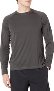 เสื้อแรชการ์ดแขนยาวแบบยูนิเซ็กซ์ สีพื้น ผ้าโพลีเอสเตอร์ 100% แห้งเร็ว ป้องกันรังสียูวี UPF50+ ระบายอากาศได้ดี เหมาะสำหรับใส่ว่ายน้ำ - Product Image 4
