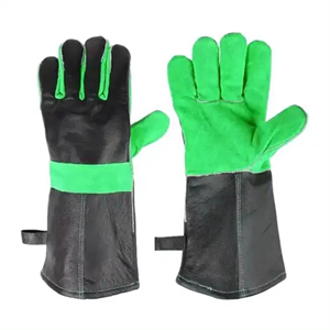 Guantes de Trabajo de Seguridad Industrial de Cuero Vacuno con Palma de Cuero Dividido y Dorso y Puño de Cuero Granulado, para Soldadura TIG - Product Image 3