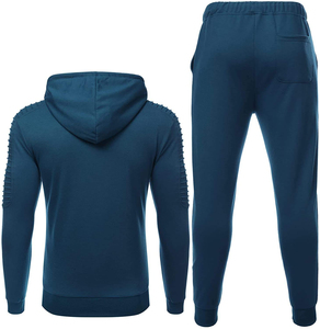 Conjunto Deportivo de Invierno para Hombre, con Capucha y Cremallera Completa, de Forro Polar, 100% Algodón, para Correr, Estilo Nuevo, Personalizable al por Mayor - Product Image 3