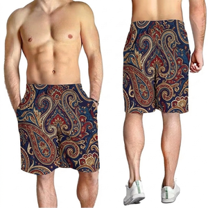 Shorts de Mezclilla con Estampado de Leopardo Colorido para Hombre, Shorts de Playa para Correr, Surf y Natación, de Secado Rápido, Transpirables y Elegantes, Personalizables - Product Image 4
