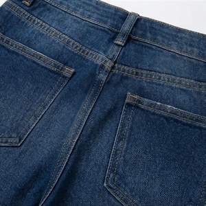 Shorts en jean décontractés pour hommes, coupe classique, taille haute, respirants, délavage clair, été/hiver, avec logo personnalisé - Product Image 5