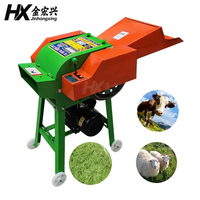 Nouvelle machine à hacher l'herbe électrique à haute productivité, capacité de 400 kg/h pour la production d'ensilage, petite et moyenne exploitation laitière