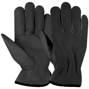 Comfortable Reflective Safety Goat Grain Leather Driving <b>Gloves</b> Polyester Anti-Slip Safety Cuff Abrasion Resistant Hand Arm - Product Image 6